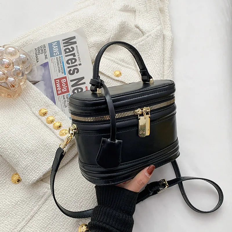 Brand Barrel-shaped Shoulder Bags Women Fashion Top Handbag High Quality Crossbody Square Bag and Purses Ladys Cute Clutch Bag
