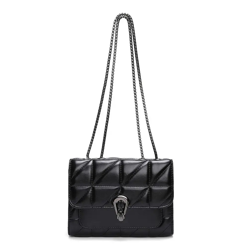 Lingge bag, chain bag, single shoulder bag, diagonal cross style crossbody bag for women