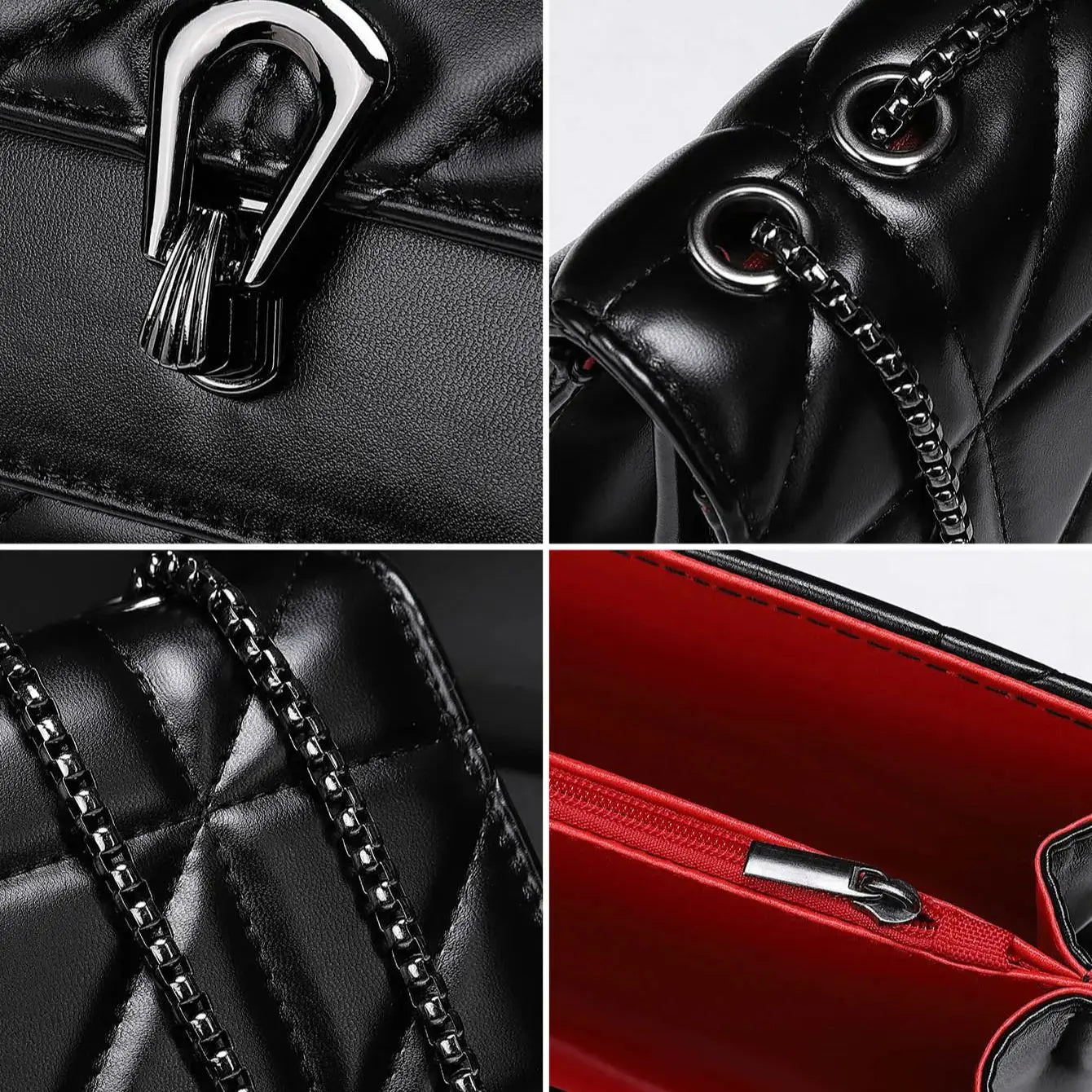 Lingge bag, chain bag, single shoulder bag, diagonal cross style crossbody bag for women